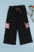 Girls Black Cargo Imported Quality Pant.