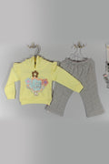 Girls Soft Cotton Hoodie & Jogger Set – Cozy Two-Piece Outfit