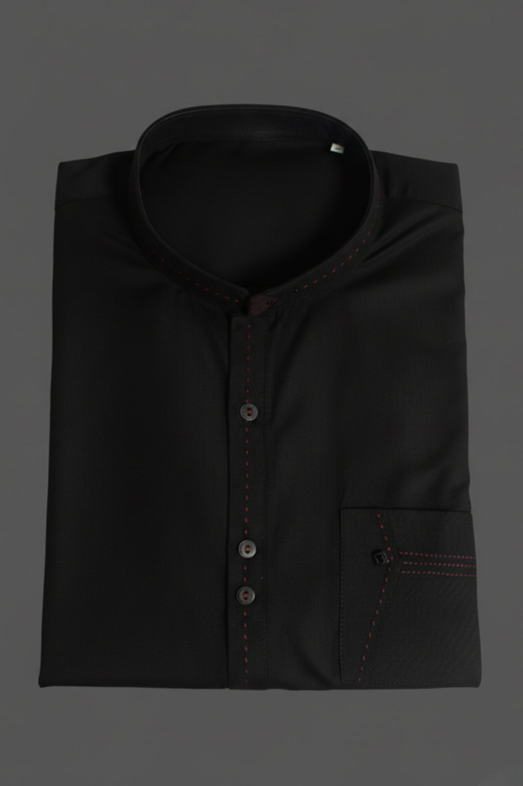 Boys Black  Embroidered Kurta – Traditional Eid & Party Wear