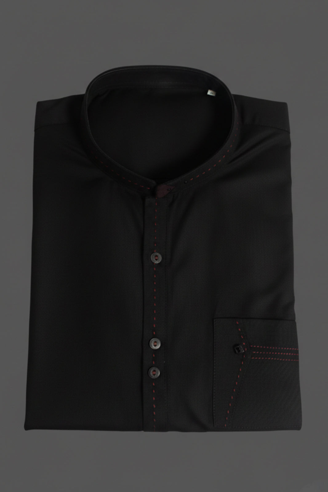 Boys Black  Embroidered Kurta – Traditional Eid & Party Wear