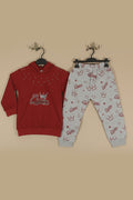 Girls Winter Hoodie & Jogger Set – Little Queen Printed Two-Piece Outfit