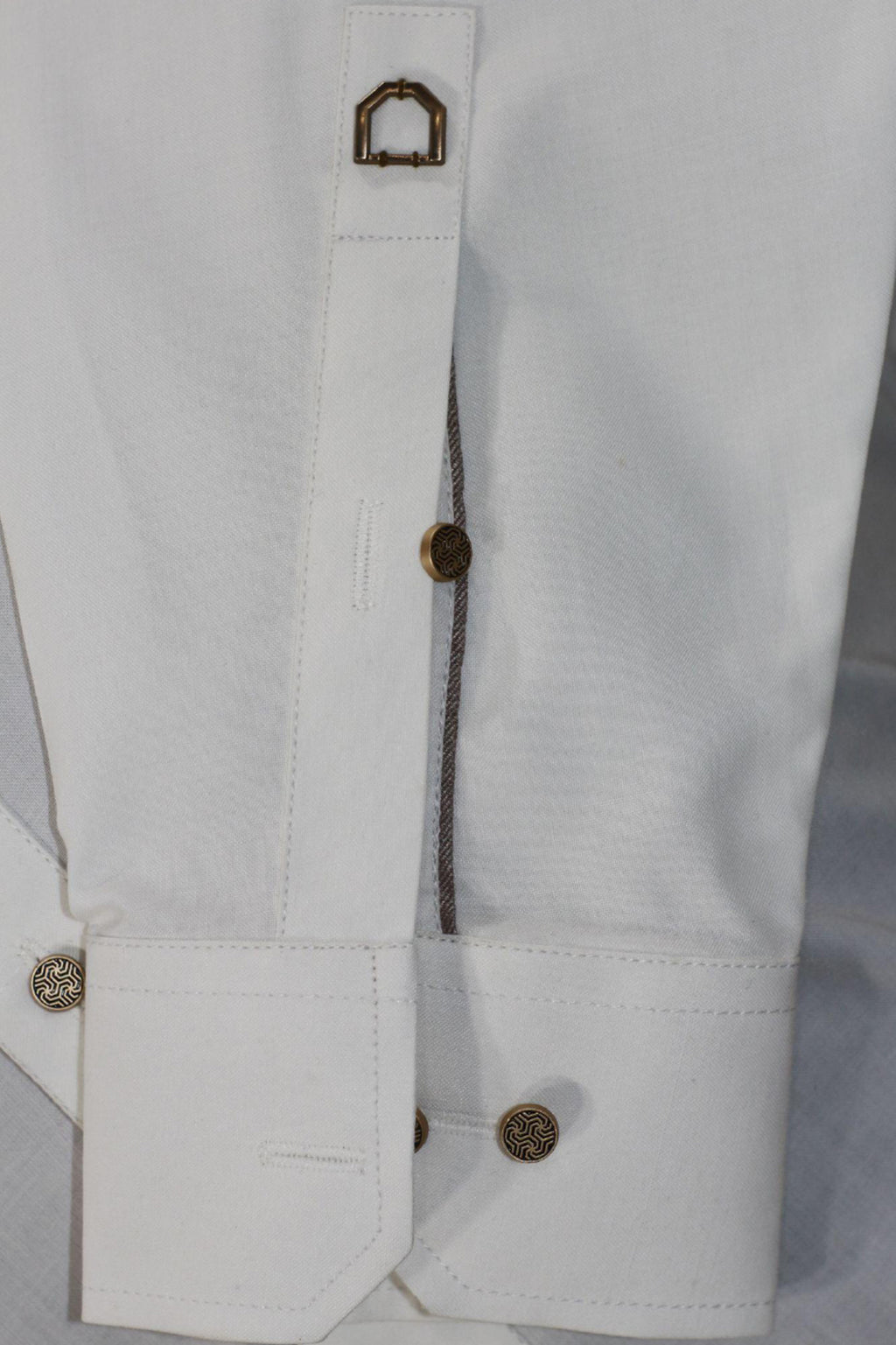 Crisp White Mandarin Collar Shirt - Men's Elegant Tunic