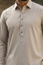 Premium Ideal Summer Fabric Sage-Pistachio color Kameez Shalwar with Collar & Coin Buttons