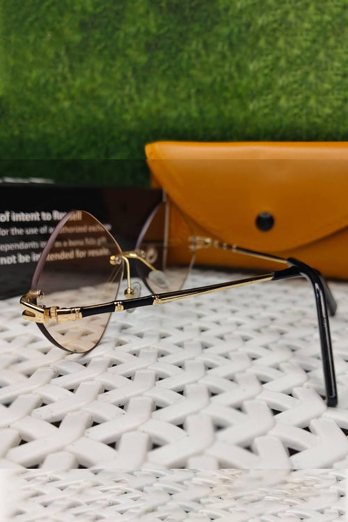 Brown shade premium quality fashion glass with unique style of fashion