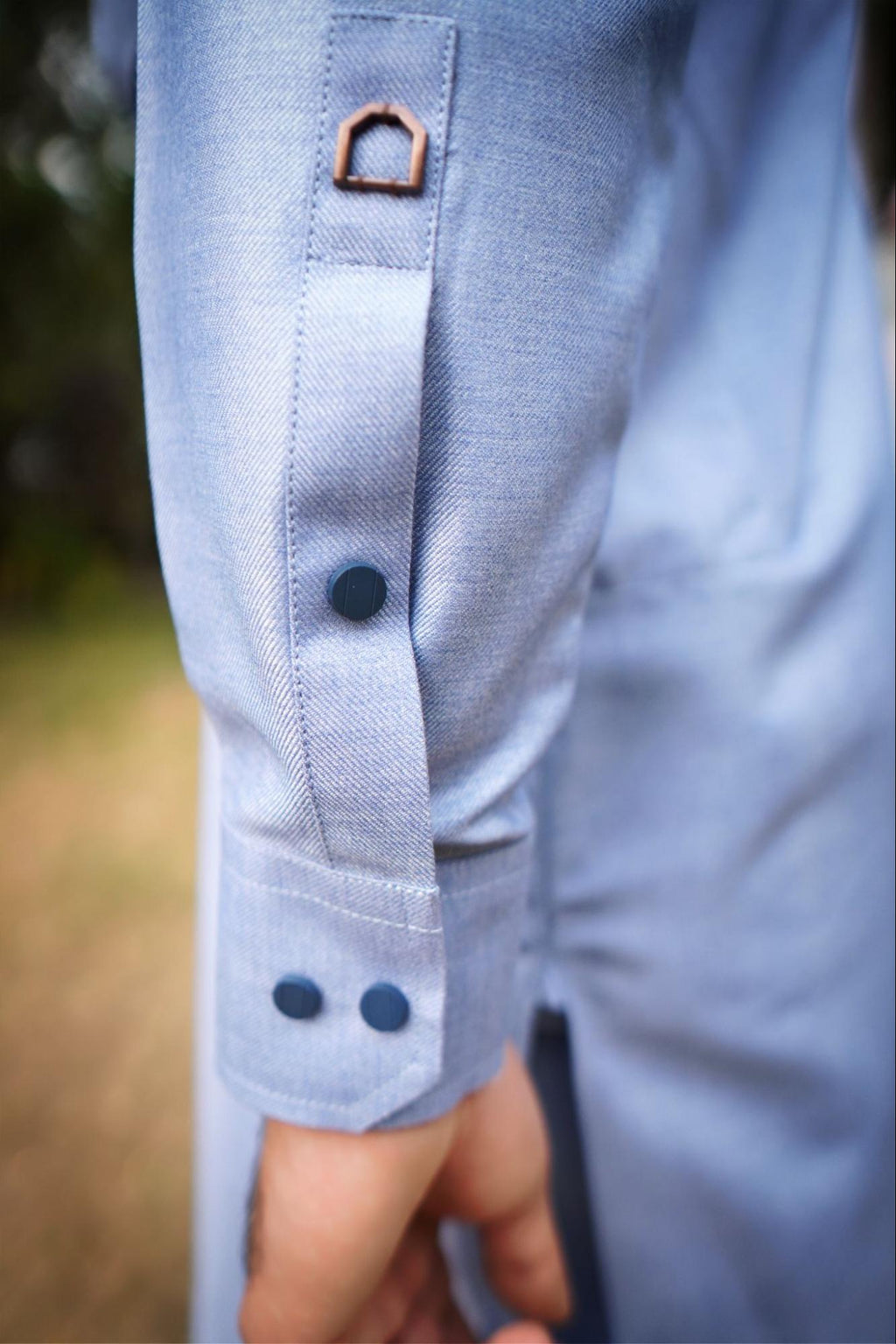 Men’s Premium Shine SKY Blue Self Fabric Design blend Kurta Shalwar –  With Elegant Packing Gift Box.