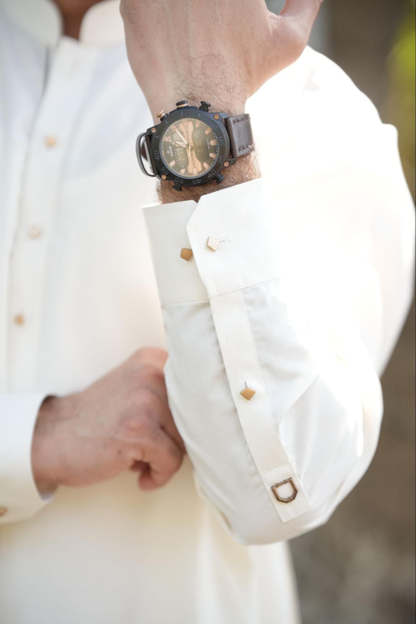 Men’s Premium Boski – Inner Brown Contrast & Matte Gold Edition