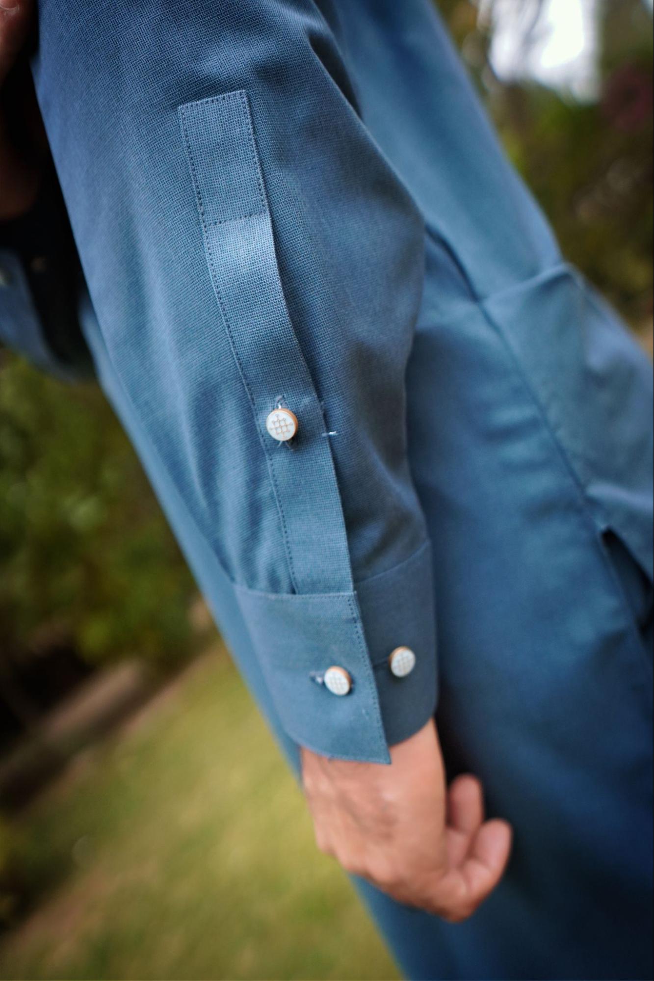 Men’s Premium Zinc Shade blend Kurta Suit –  With Contrast Inner Placket  With Gift Box.