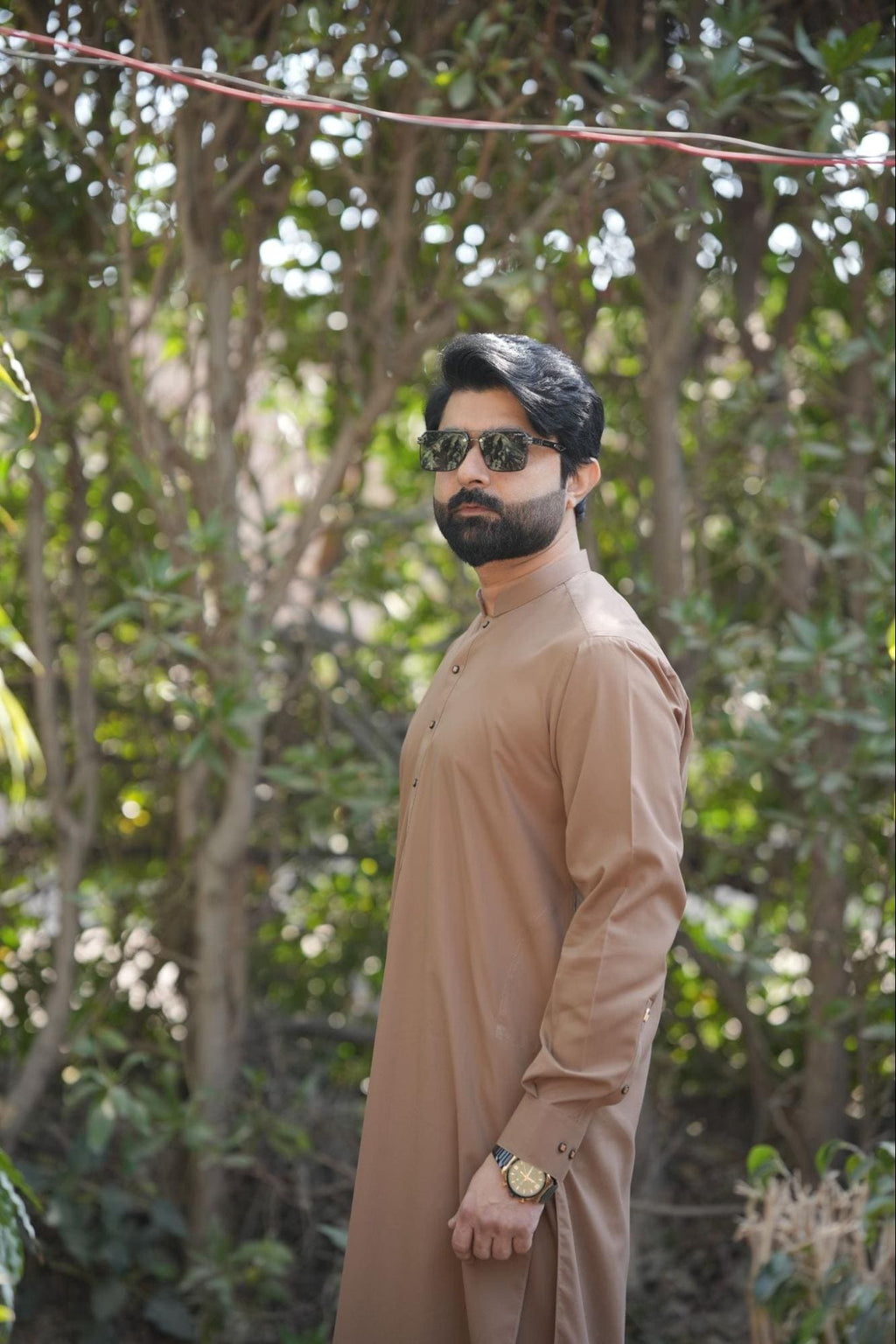 Men’s Premium Brown – Brown & Contrast & Metal Button Edition