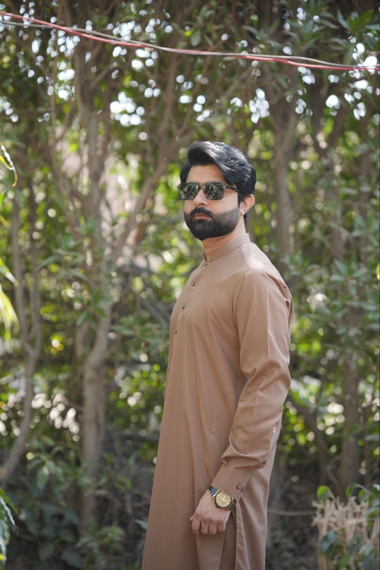 Men’s Premium Brown – Brown & Contrast & Metal Button Edition