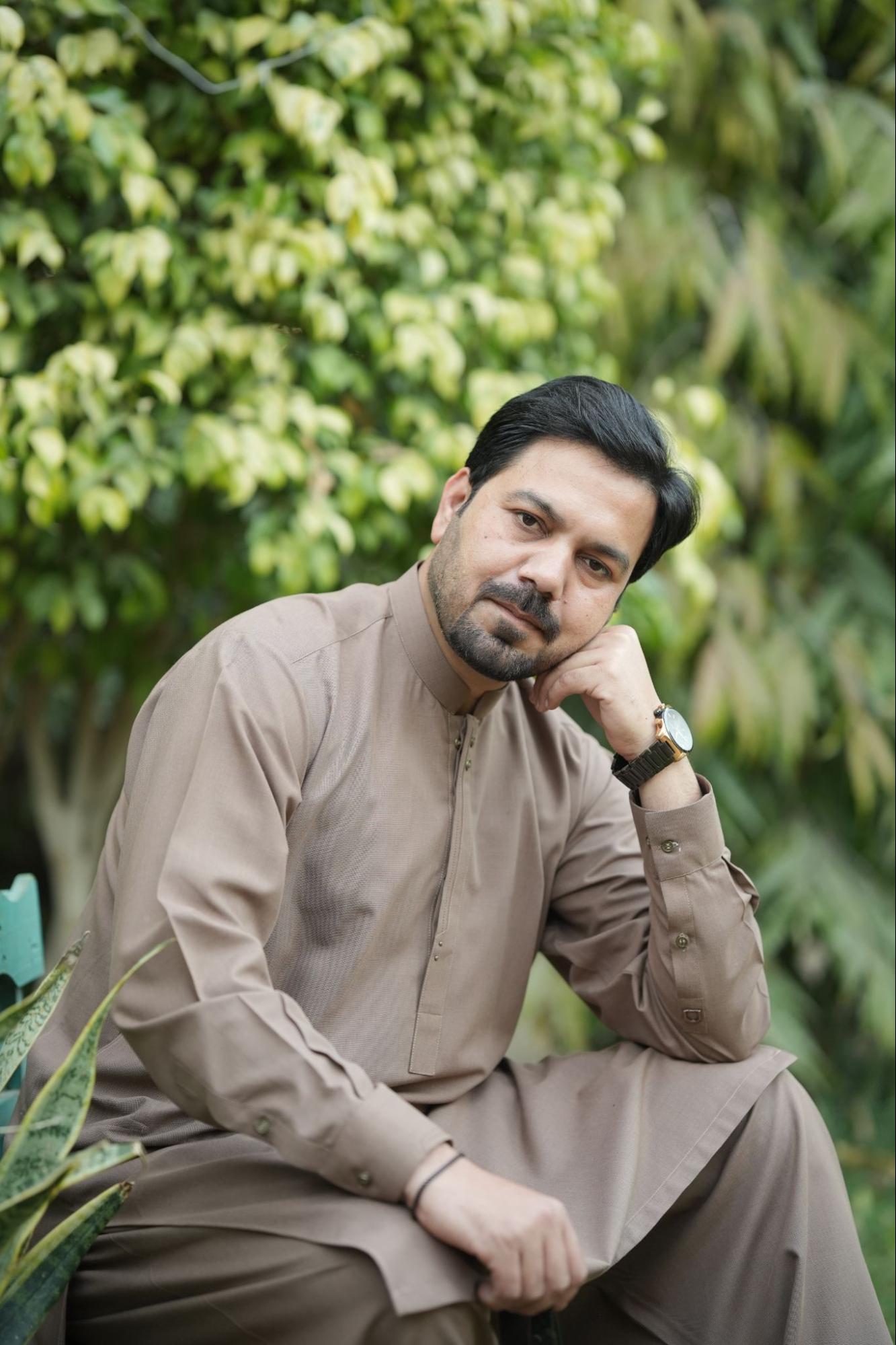 Men’s Premium Textured Kurta Suit – Taupe Brown with Minimal Button Placket with Special Packing Gift BoX