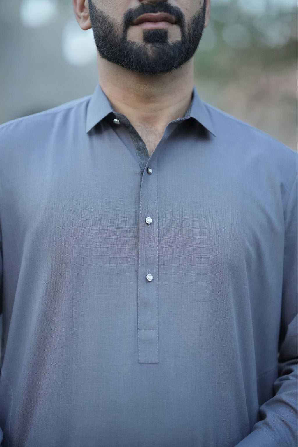 Classic Grey Textured Men’s Dress Shalwar kameez– Perfect Fashion Style